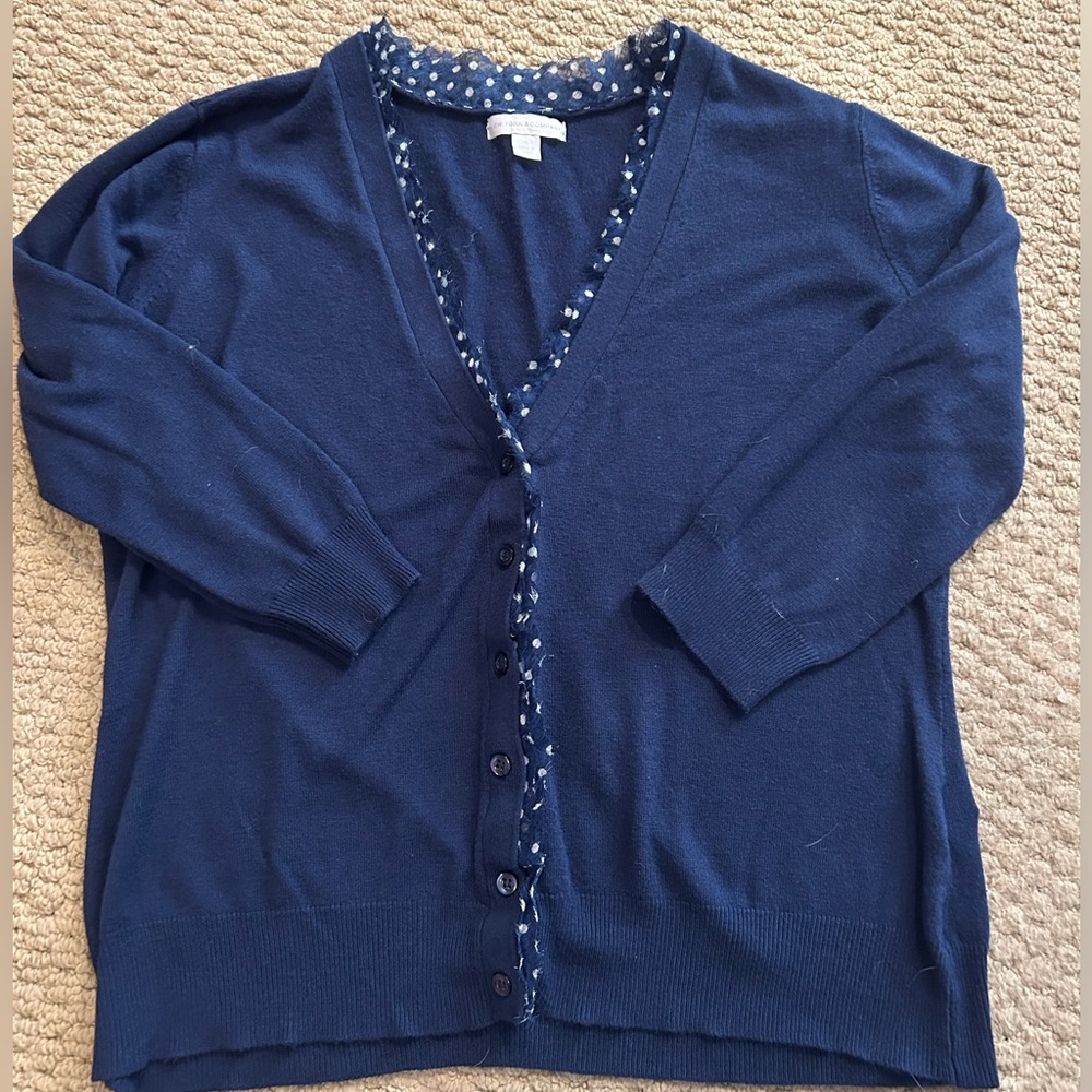 Navy cardigan